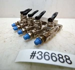 Sunnen Hone Oil Manifold With Hoke Toggle Valves (INV.36688). Fixed Price $375.00.
