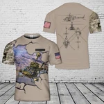 Custom Name Army Bell OH-58D Kiowa T-shirt Gift For Dad. Fixed Price $24.98.