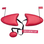 Cessna 172F Cowl Plugs W/ Rbf Streamer (color: Red). Fixed Price $169.95.