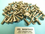 (50) 1/4-28 X .737 Long A-286 Stainless Steel Aerospace Standards NAS6704U5 Bolt. Fixed Price $47.50.