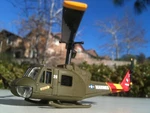Corgi Bell UH-1C Huey Helicopter Usmc Vietnam Showcase 1:100 Scale "no Box". Fixed Price $36.95.