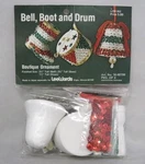 Leewards Ornament Kit Bell Boot & Drum 3 Boutique Christmas Bead Pin #16-48799. Fixed Price $23.99.