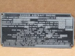 WW2 Era Ranger Fairchild Aircraft Engine Data Plate 6-440 C-5 Transport. Fixed Price $79.33.