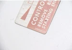 Cessna Control Wheel Lock Placard Assembly, P/n: 1260463-19. Fixed Price $50.00.