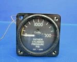 Cessna T310Q Oxygen Cylinder Pressure P/n S-1325L-1 (0519-499). Fixed Price $85.00.