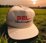 Vintage Bell Helicopter Trucker Hat/cap; Khaki With Red/black Embroidery. Nice!. Fixed Price $29.00.