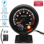 12V 3.75" Universal Car Tachometer Gauge With Led Shift Light 0-8000RPM. Fixed Price $21.00.