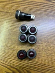 Vintage 42B3593-3 Red Assortment Dimmable Lense And LH75. Fixed Price $125.00.