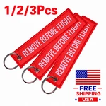 Remove Before Flight Keychain Embroidered Jet Tag. Fixed Price $5.91.