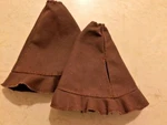 Pair Of Aeronca Style 7 Series, Boot - Control Stick Sockets, Brown Canvas. Fixed Price $38.00.
