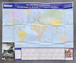 Air France Industries Boeing 747 World Guide Support Facilities Huge Poster Map. Fixed Price $53.80.