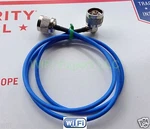 1X Male To Right Angle Pigtail Flexible Jumper Cable RG405 Blue Jacket 4-36". Fixed Price $12.01.