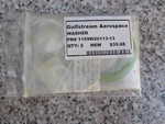 New Gulfstream P/n 1159W20113-13 Washer With Traceability. Fixed Price $35.92.