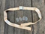 Nos American Safety Aircraft Lap Belt Assembly Vintage Tan CS9700-AC50. Fixed Price $89.00.