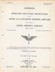 1941 Aac Cessna AT-8 Bobcat Advanced Trainer Pilot Flight Manual Handbook-cd. Fixed Price $19.99.