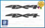 Set - 4X4 Decals Stickers Parts Chevy Silverado Gray Side Gm Colorado FG5A2. Fixed Price $23.96.