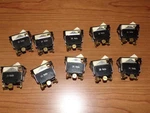(10) Aircraft Surface De-ice Rocker Switches (32370-24) Piper 587-972. Fixed Price $100.00.
