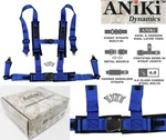 Aniki Blue 4 Point Aircraft Buckle Seat Belt Harness W/ Ultra Shoulder Pad New. Fixed Price $61.12.
