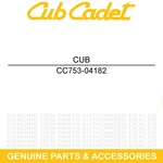 Cub Cadet 753-04182 Cylinder Head Gasket ST2020 CC2090 CC2020 BC2090. Fixed Price $18.95.
