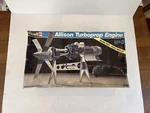 Vintage Revell Allison Turboprop Engine Plastic Moving Action 1/10 Scale 8880. Fixed Price $49.00.