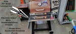 Folding Aluminum Diamond Plate Shelf Fits Pit Boss Lexington Pellet Grill. Fixed Price $37.95.