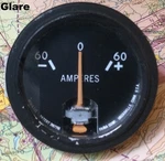 Inch Faria Aircraft Ammeter Gauge 60 Ampere S1320-5 / 4015-5-111 -tested. Fixed Price $40.00.