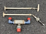 C482008-0101, 1608054-1 Cessna A188B Hydraulic Bypass Valve W Shaft Handle. Fixed Price $476.00.