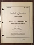 Aircraft Generators 2CM73B1 & 2CM73B5 Service Parts Manual.. Fixed Price $110.14.