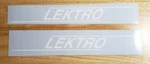 Lektro Aircraft Tug Decals Replacement Stickers (2) White 16 Usa Vinyl. Fixed Price $33.69.