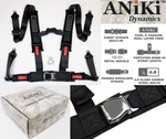Aniki Black 4 Point Aircraft Buckle Seat Belt Harness W/ Ultra Shoulder Pad New. Fixed Price $61.12.