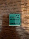New Hampshire Ball Bearings - Old Stock Pt #369140 #S144K25 (1966). Fixed Price $25.00.