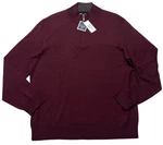 Club Room Sweater Mens Xl Red Plum Merino Wool Blend 1/4 Zip Mock Neck Pullover. Fixed Price $24.99.