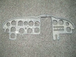 Instrument Panel Overlay Piper PA-32 Airplane Used With Lights. Fixed Price $250.00.