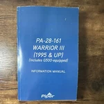 Piper PA-28-161 Warrior Iii (1995 & Up) Information Manual. Fixed Price $15.00.