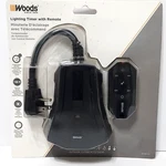 Outdoor Lighting Timer With 3-OUTLET & Remote Control By Woods 50126WD Nib. Fixed Price $13.59.