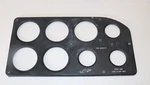 Piper PA22, 20, Right Instrument Panel Overlay, Post 1954. Fixed Price $58.00.