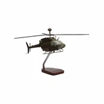 New Bell OH-58 Kiowa Warrior Large Mahogany Model. Fixed Price $249.00.