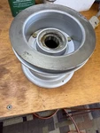 Cleveland Wheel Model 40-78B 5.00X5 With Brake Disc Nos. Fixed Price $1050.00.