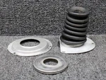 35270-000, 35284-003, 35281-000 Piper PA28-181 Nose Steering Boot With Plate Lh. Fixed Price $84.00.