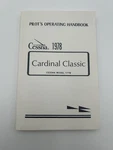 Cessna Pilot Operating Handbook 177B Cardinal Classic 1976. Fixed Price $50.00.