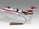 Atr 72-500 Mauritius Desk Wood Airplane New Model Large Scale 1/72. Fixed Price $258.64.