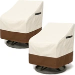 2 Pack Waterproof Patio Chair Covers 600D Heavy Duty Beige Brown Uv Resistant. Fixed Price $31.99.