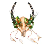 Antelope Devil Woodland Forest Black Ox Horns Animal Skull Masquerade Mask. Fixed Price $53.77.