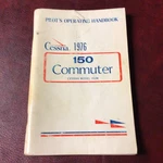 1976 Cessna Commuter Model Airplane Aircraft Owners Manual. Fixed Price $49.75.