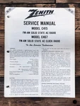 Zenith Model C415 C467 RA-22 Radio Service Manual *original*. Fixed Price $19.97.