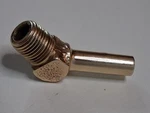 Air Plane Piper Elbow 1940 45 Degree Oem Brass Threaded Shaft Pn AN844-4. Fixed Price $24.99.