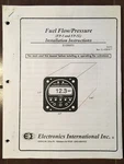 Electronics International FP-5, FP-5L Fuel Flow-pressure Ind. Install Manual. Fixed Price $84.92.