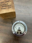 Antique Military Marine Boat Aviation Simpson Electric 10V Ammeter Amp Gauge Nos. Fixed Price $189.99.