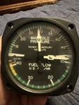 Piper Manifold Pressure/fuel Flow Gauge 1U028-005-31RS Edo-aire Pn 98675-2. Fixed Price $30.00.