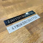 Any Size Engraved Serial # Data Number Plate Identification Tag. Fixed Price $9.99.